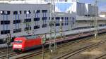 101-124 rauscht mit ihrem ICE nach München Hbf durch Bamberg.