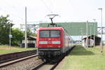 112 166 verl�sst den Haltepunkt Leuna Werke S�d am 1.6.22
