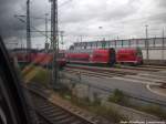 120 201-9 und Dostos im BW Rostock am 16.6.14