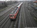 143 034-7 l�sst Halle (Saale) hinter sich am 5.1.15