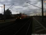 143 XXX mit einer RegionalBahn beim einfahren in den Bitterfe�der Bahnhof am 9.5.15
