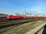 143 XXX mit einem S-Bahnzug abgestellt in N�rnberg am 8.4.17