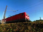 143 034 verl�sst den Bahnhof Halle-Rosengarten am 16.6.17