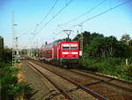 143 963 verl�sst als S9 mit ziel Halle/Saale Hbf den Bahnhof Delitzsch ob Bf am 6.8.18