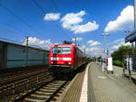 143 909 als S2 mit ziel Pirna beim verlassen des Bahnhofs Dresden Freiberger Straße am 5.9.18