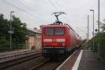 143 925 verl�sst als S9 mit ziel Eilenburg den Bahnhof Delitzsch ob Bf am 9.7.20