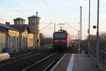 143 591 verl�sst mit Ziel Eilenburg den Bahnhof Delitzsch ob Bf am 10.2.22