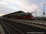 182 XXX als S2 mit ziel Leipzig-St�tteritz im Bahnhof Bitterfeld am 19.12.15