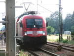 182 007 im Bahnhof G�sen (b Genthin) am 1.6.18