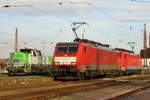 DB 189 077 wartet am 29 M�rz 2017 auf neue Angaben in Dillingen.