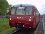 Ferkeltaxe 172 132 & 172 171 von K�stner Schienenbustreisen Chemnitz beim Bahnhofsfest 2010 in Putbus.