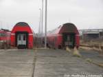 Z-gestellte Dostos und Halberst�dter aus Halle (Saale), Erfurt, Leipzig, Magdeburg und Bremen abgestellt in Mukran/R�gen am 2.1.16