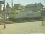145 XXX der Captrain im Bahnhof Angerm�nde am 2.6.15