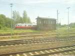 232 XXX der East-West-Railways abgestellt in Angerm�nde am 2.6.15
