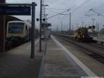 PRESS 650 032-4 & ein GAF im Bahnhof Bergen auf R�gen am 14.11.13
