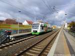 VT 301 der ErfurterBahn (EB) verl�sst den Bahnhof Leipzig-Plagwitz in Richtung Gera am 2.11.16