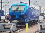 evb 192 005 abgestellt am Hafenbahnhof Alte S�derelbe am 16.07.2019