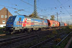 HSL 186 381 verl�sst mit ein Getreidezug Emmerich am 8 November 2019.
