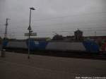 BR 185 der ITL abgestellt im Bahnhof Angerm�nde am 1.9.14
