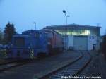 ex Biokraftwerkslok V15.XX auf dem LEG Gel�nde in Delitzsch am 8.10.15