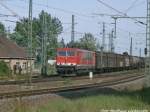 MEG 701 (155 124-1) in der G�terumfahrung am Hallenser Hbf am 11.5.15
