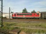 MEG 701 (155 124-1) in der G�terumfahrung am Hallenser Hbf am 11.5.15