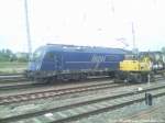 mgw service Lok BR 183 bei der Durchfahrt im Bahnhof Stralsund hbf am 27.6.12