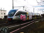 MRB VT 0011 (ex OLA VT 0011) f�hrt ins Schienen Fahrzeug Werk Delitzsch am 12.12.17