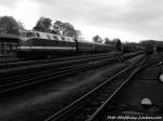 MTEG 118 770-7 abgestellt in Putbus am 10.5.13 / Foto im Klassischen DDR Schwarzwei� Style
