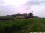 Von Putbus kommt MTEG mit ziel Lauterbach Mole angefahren / Hier kurz vor dem Haltepunkt Lauterbach (R�gen) am 11.5.13
