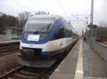OLA VT 0010 mit ziel B�tzow im Bahnhof Jatznick am 14.12.13