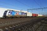 RTB 186 300 verlasst Blerick mit der Blerick-KLV nach Kijfhoek am 4 M�rz 2022.