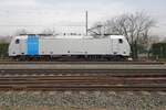 Railpool 186 438 war n�r kurz in Dienst bei der RTB und steht am 16 M�rz 2022 in Blerick abgestellt.