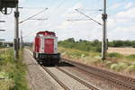 202 743 der Regio Infra Sachsen (RIS) bei der durchfahrt in Z�beritz am 14.7.20
