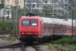 Abellio Ersatzz�ge gab es auch in 2020, wie WFL 145 091 mit N-Wagen beim Ausfahrt aus Stuttgart Hbf am 23 September 2020 sehen lasst.