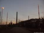 Bahn�bergang der G�terumfahrung in Halle (Saale) am 23.11.14