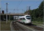Der DB ICE 411 055 ist aus M�nchen kommend an seinem Ziel Bregenz als ICE 1217 angekommen.