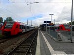 622 525 / 025 und 622 031 / 531 mit ziel Ludwigshafen (Rh) l�sst den Baahnhof Frankenthal Hbf hinter sich am 2.6.16