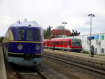 SVT 137 234 und 628 XXX im Bahnhof Erbach (W�rtt) am 19.4.17