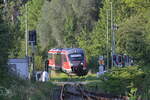 Als RB84 von Walld�rn nach Seckach kommt der 642 169 in B�digheim eingefahren am Sonntagabend den 28.Juli 2024.