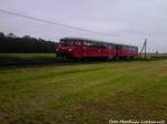 um Extakt 9:45 kam der 172 001-0 & 172 901-7 beim Bahn�bergang Neklade in Richtung Lauterbach Mole angefahren am 2.6.13
