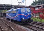 EGP SRI: Lokzug mit der 151033-8 (ehemals DB) in HAMBURG HARBURG am 14. Oktober 2015.
Foto: Walter Ruetsch