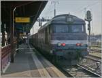 Die SNCF BB 67591 wartet in Strasbourg mit eine TER auf die Abfahrt. 

18. März 2025