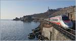 Ein FS Trenitalia ETR 610 als EC 34 auf der Fahrt nach Genève bei St-Saphorin.