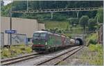 Zwei Vectron der Br 193 verlassen bei L�uffelfingen den alten Hauenstein Tunnel.