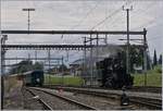 In Sursee dampft die ST E 3/3 N� 5 um ihren Zug (links im Bild) zu umfahren.