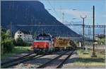 Die SBB Cargo Eem 923 023-6 rangiert in Villeneue. 

1. Juli 2019