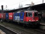421 374-0 wartete mit einen kastenzug auf weiterfahrt im bf hh-harburg,13.12.14