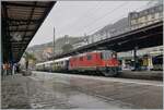 Der Grund der Fahrt nach Montreux an diesem doch sichtlich strak verregneten Tag: Der ZRT-Extrazug Frauenfeld - Montreux / Aigle.
