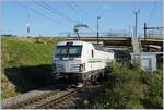Die RailCare Rem 476 453 rangiert in Vufflens La Ville.
29. August 2018 
